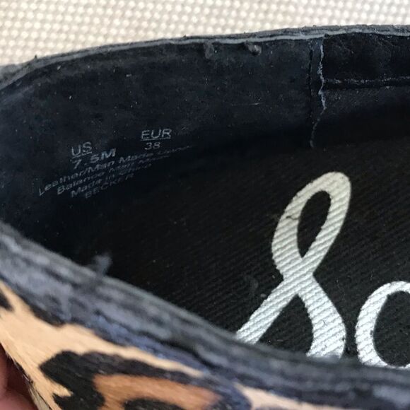 Sam Edelman Leopard Print Loafers - Picture 6 of 6